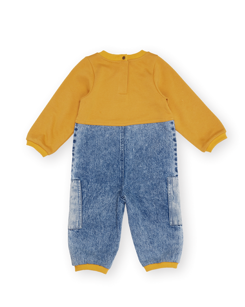 Goldie & Ace - Overall Romper / Pin Stripe
