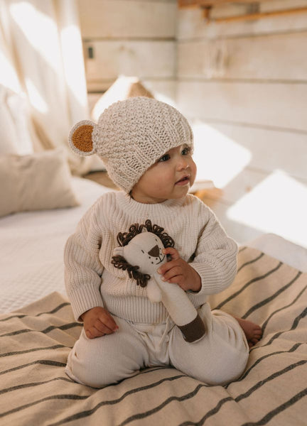 Acorn - Bear Beanie / Oatmeal