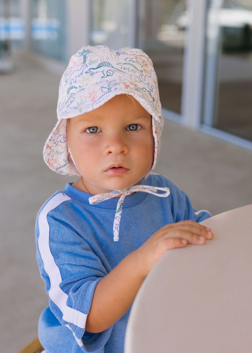 Acorn - Soft Jersey Flap Cap / Dino