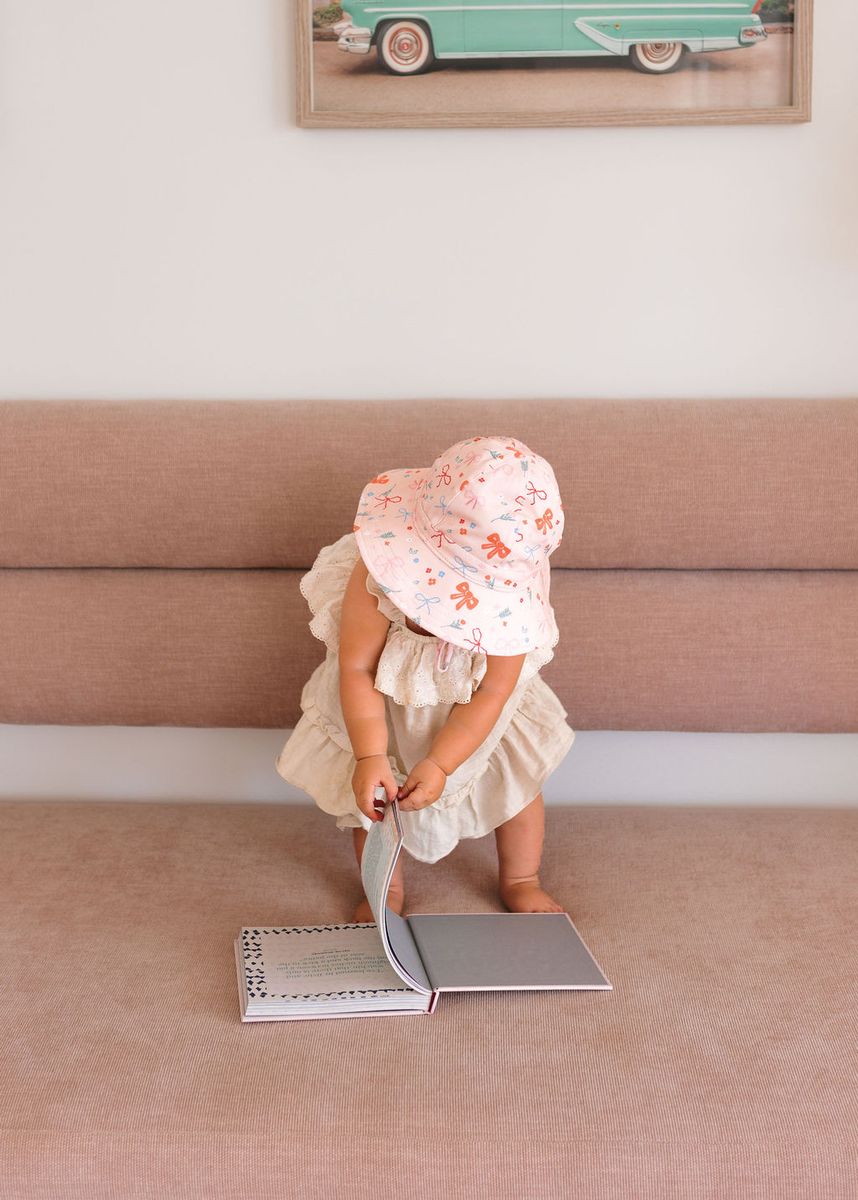 Acorn - Soft Jersey Sunhat / Little Bows