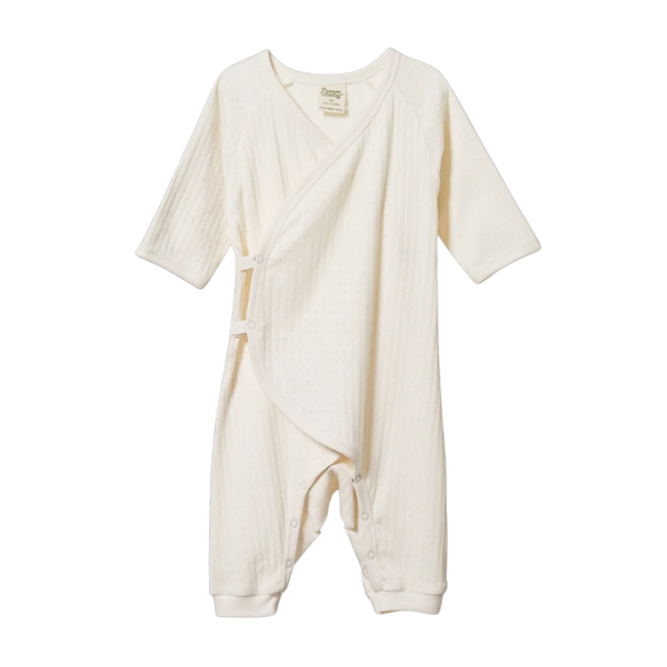 Nature Baby - Pointelle Kimono Stretch and Grow / Natural Pointelle