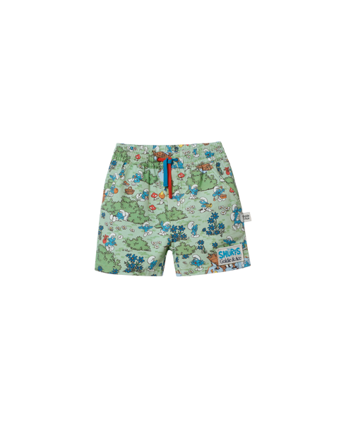 Goldie & Ace - THE SMURFS Village Print Shorts