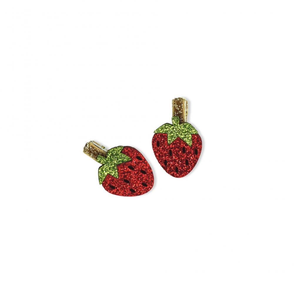 Milk & Soda - Mini Glitter Fruit Hair Clip