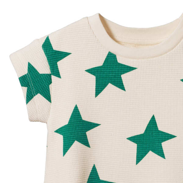 Nature Baby - Juno Romper Waffle / Magic Print