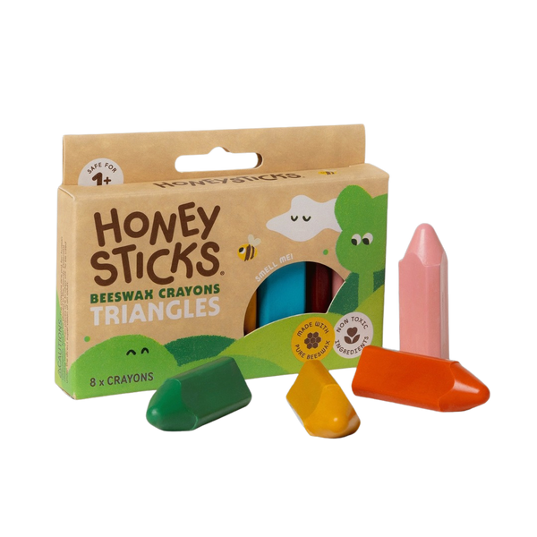 Honeysticks - Beeswax Crayons Triangles 8pk