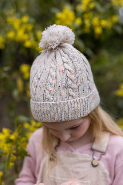 Acorn-Alps Beanie/Oatmeal Speckle