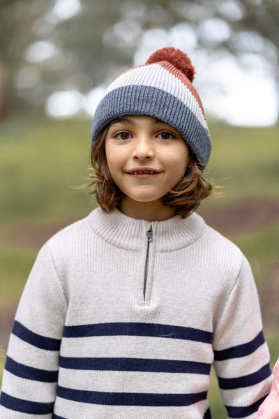Acorn-Hidden Valley Merino Beanie/Chestnut