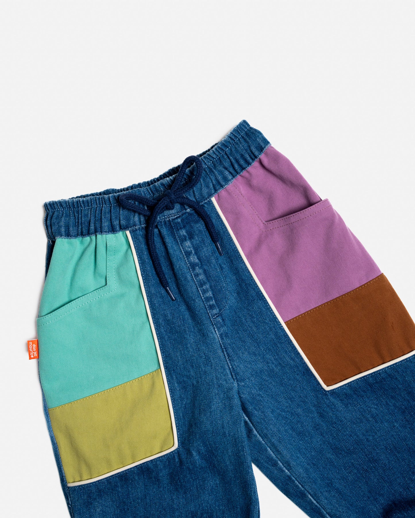Das Ist Maurice - Denim Barrel Pants / Colour Block