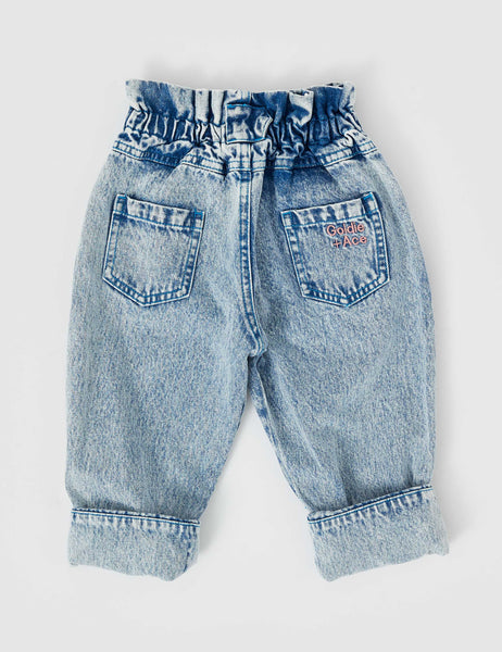 Goldie & Ace - Millie Paper Bag Jeans / Light Denim