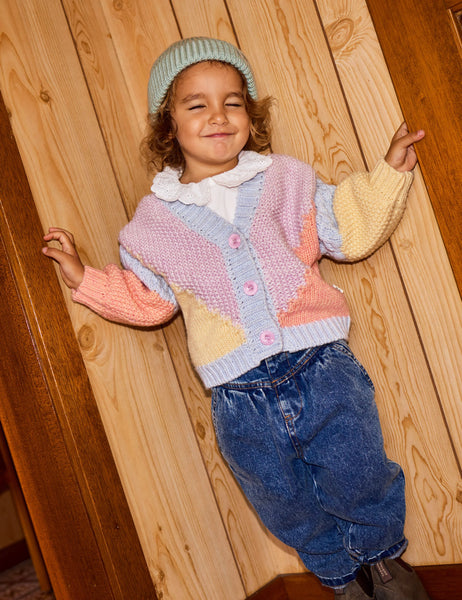 Goldie & Ace - Colour Block Knit Cardigan