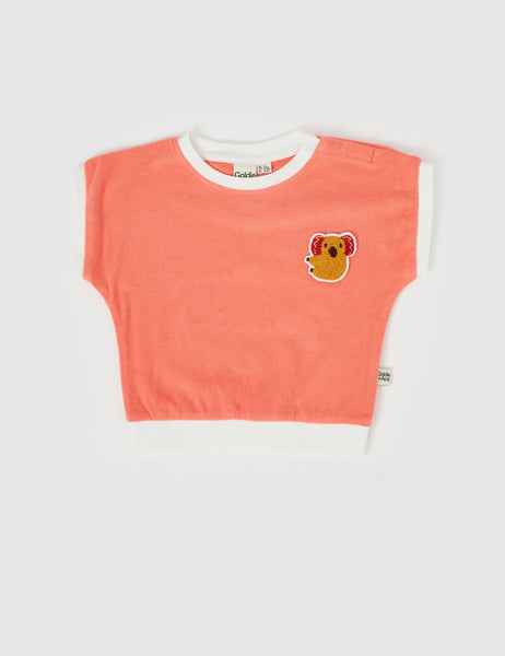 Goldie & Ace - Koala Hug Terry Towelling Relaxed Tee