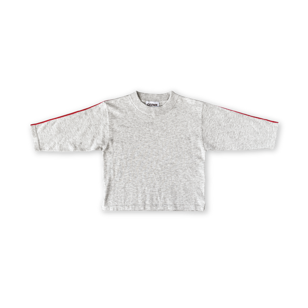 Grown Clothing - Organic Seam Long Sleeve Knit Tee / Grey Marle
