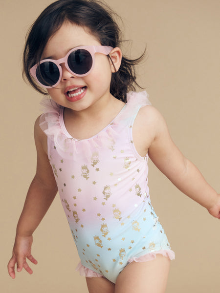 Huxbaby - star mermaid flounce swimsuit