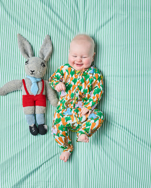 Kip & Co - Long Sleeve ZIP Romper / Carrot Joy Organic