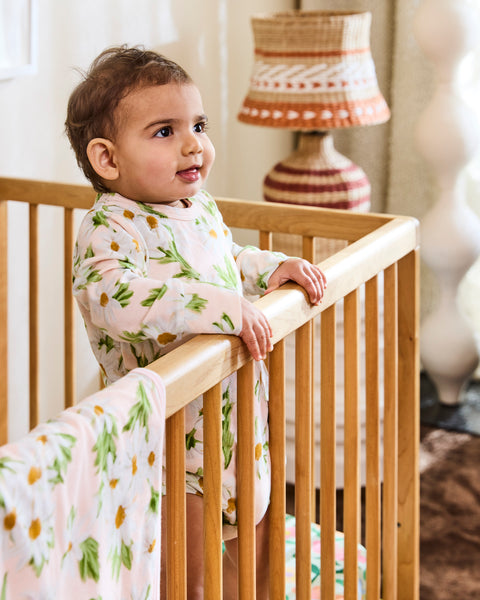 Kip & Co - Organic Long Sleeve Romper / Sweet Daisy