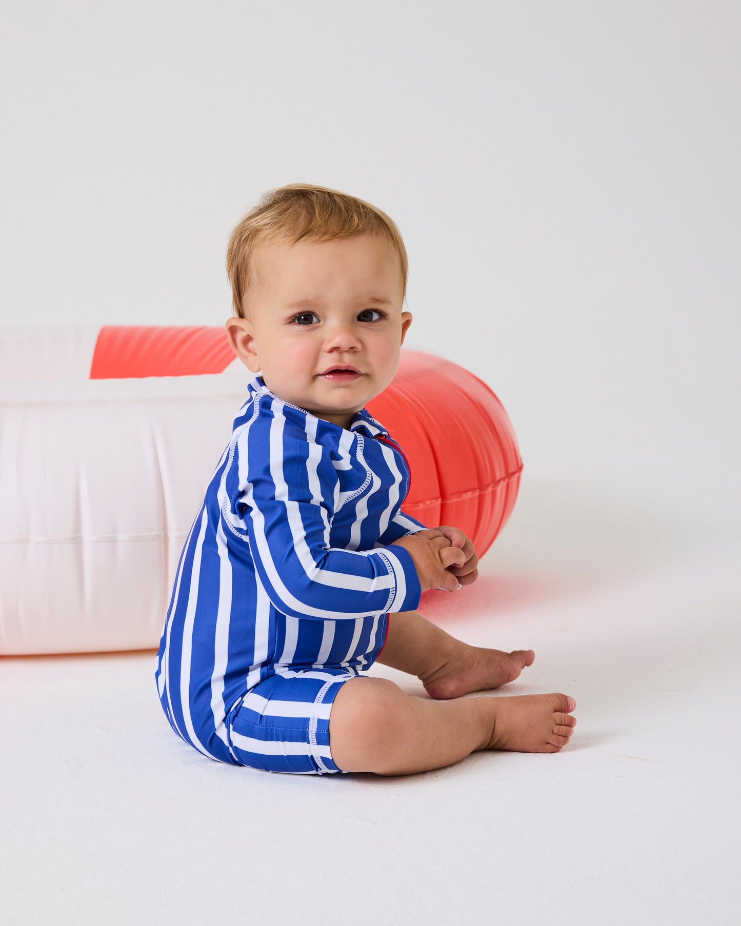 Kip & Co - Blinky Bill Blinky Stripe Baby Long Sleeve Zip Bathers