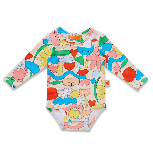 Halcyon Nights - Long Sleeve Bodysuit / Little Billabong