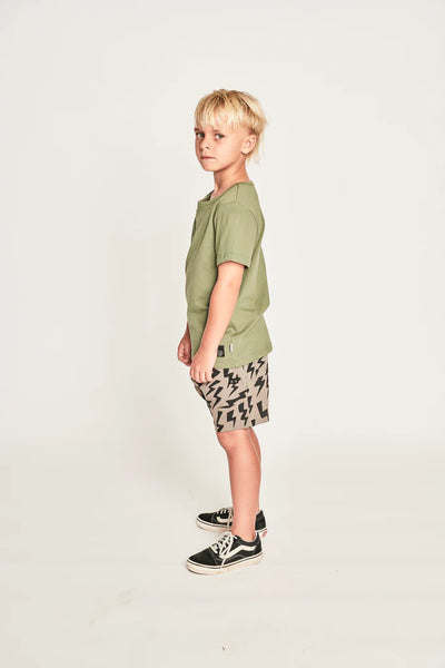 Munster - Bolted SS Tee / Olivine