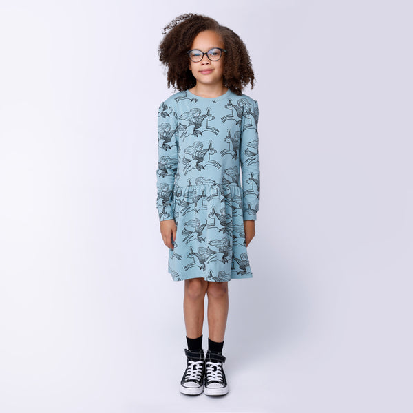 Minti - Mermaid and Unicorn Dress / Emerald