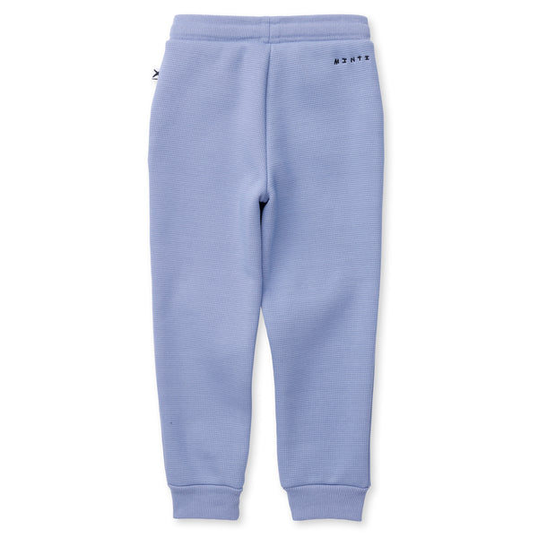 Minti - Furry Waffle Trackies / Cornflower