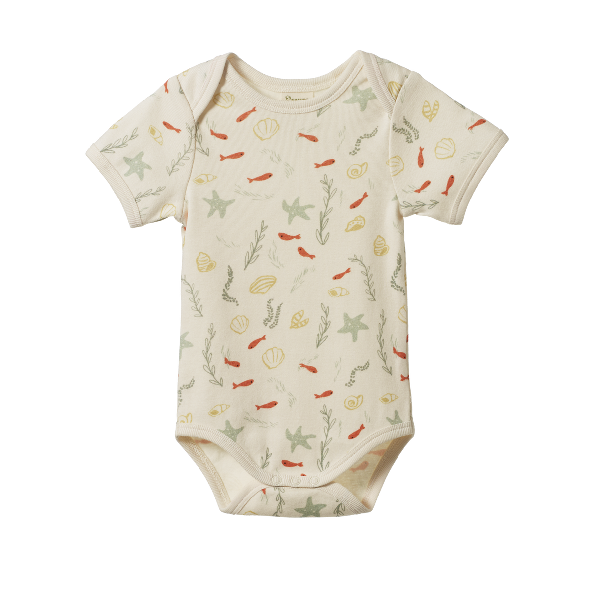 Nature Baby - Short Sleeve Bodysuit / Snorkel Print