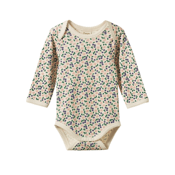 Nature Baby - Long Sleeve Bodysuit / Briarwood Print