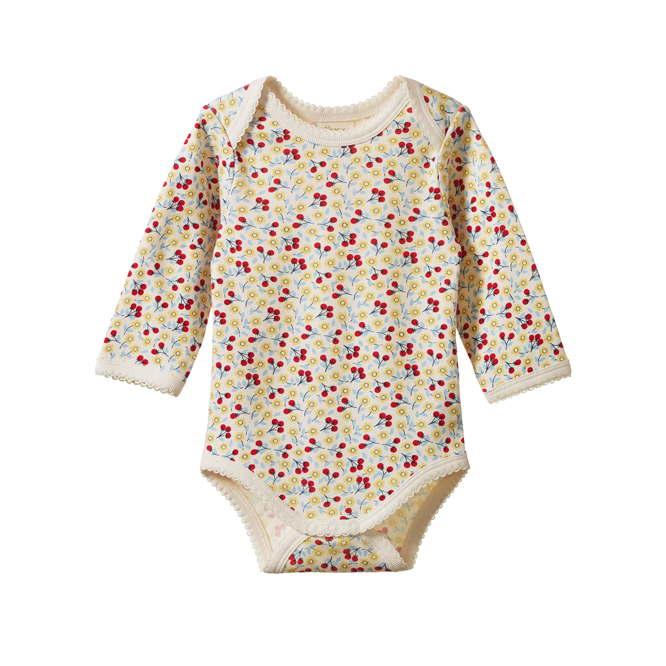 Nature Baby - Long Sleeve Bodysuit / Kitchen Garden Print