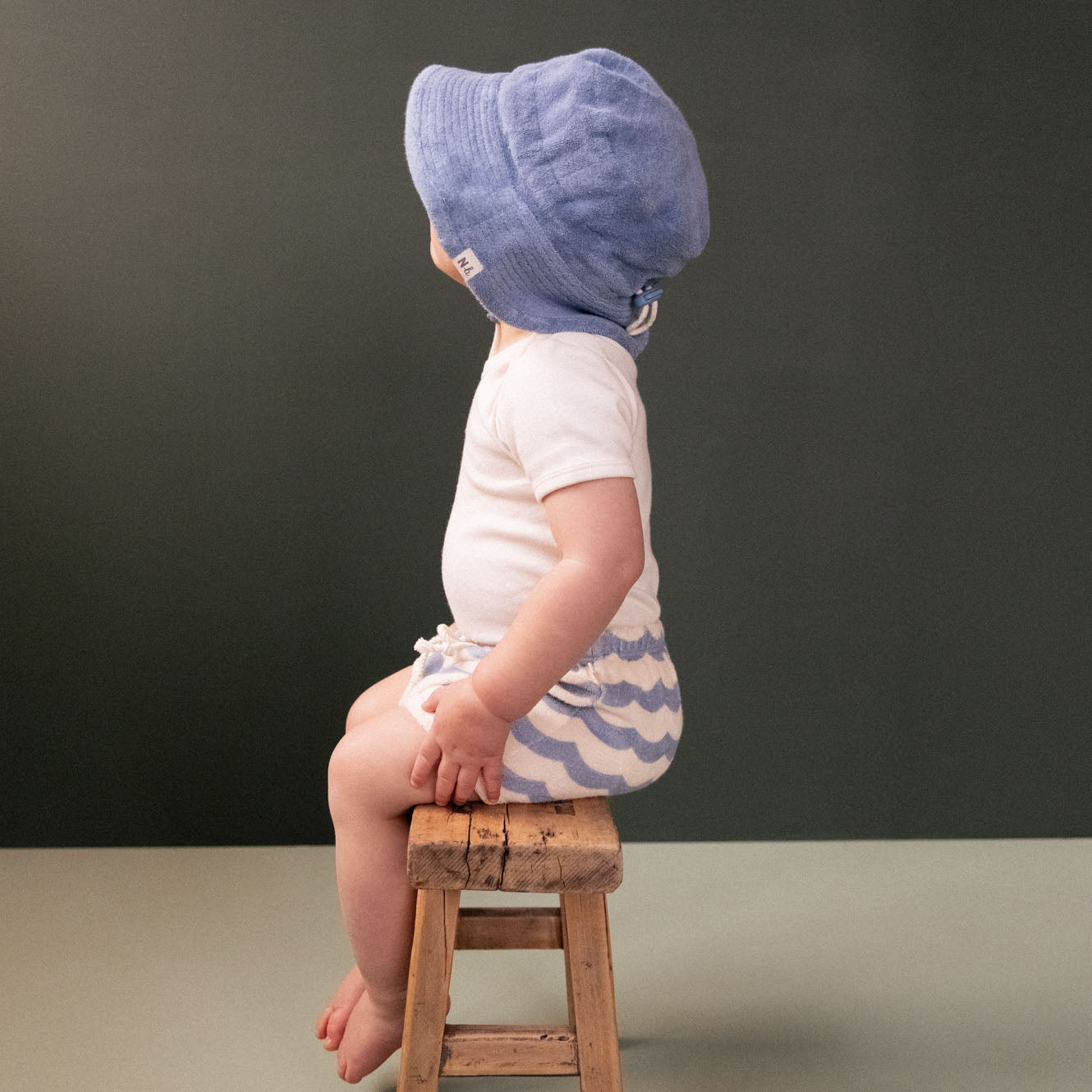 Nature Baby - Terry Shorts / Waves Print