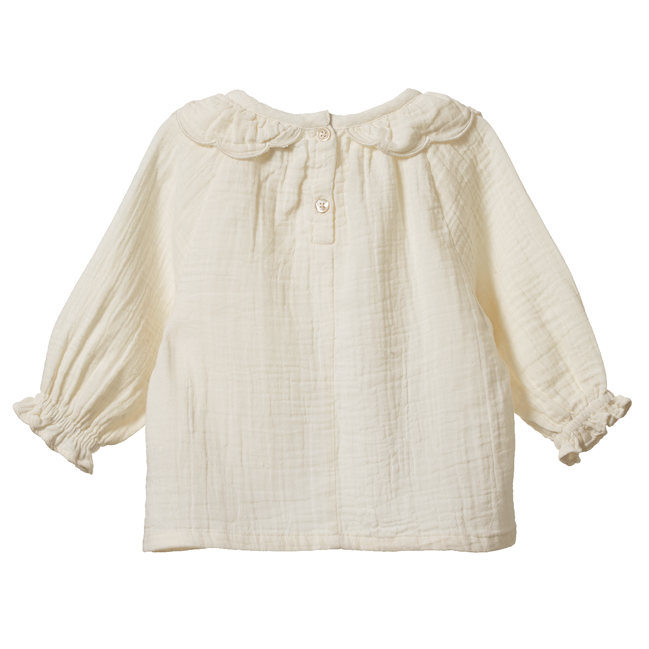 Nature Baby - Ruffle Cameron Blouse / Natural