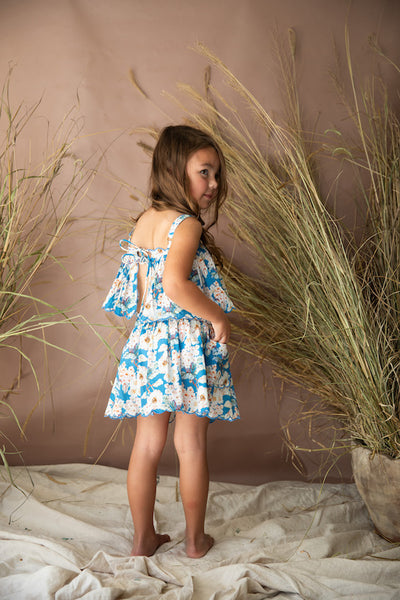 Bella + Lace - Pumpkin Pie Top / Moroccan Blue