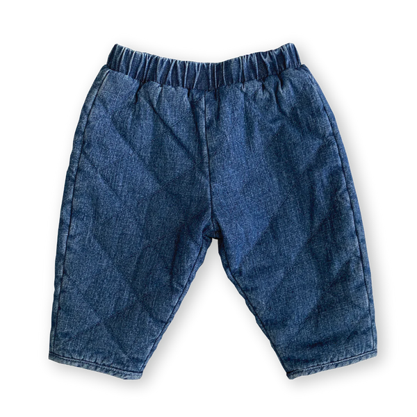 Grown Clothing-Quilted Hemp Denim Pants/Denim