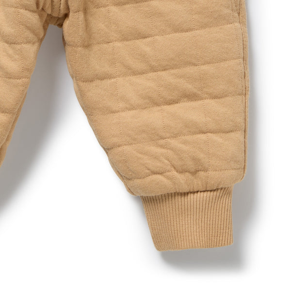 Wilson + Frenchy - Organic Quilted Sweat Pant / Honey Fawn