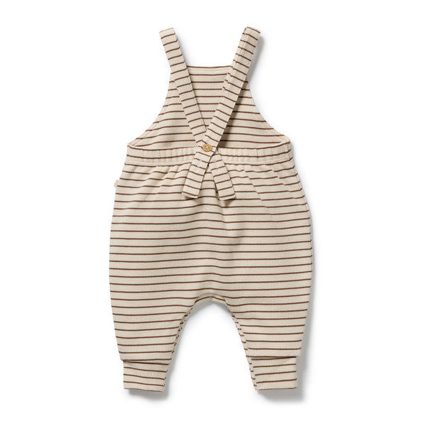 Wilson + Frenchy - Organic Waffle Overall / Nutmeg Stripe
