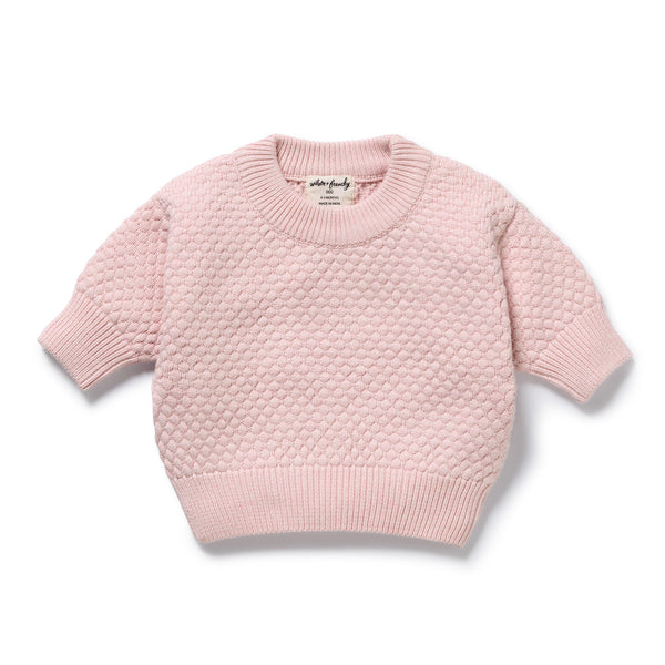 Wilson + Frenchy - Organic Knitted Bubble Jumper / Marshmellow
