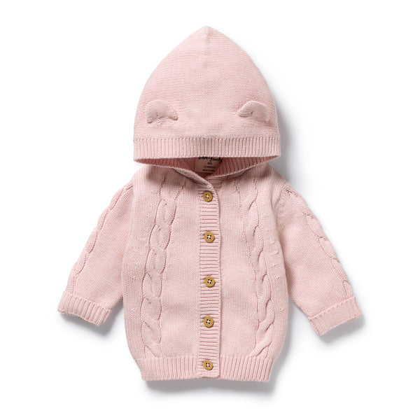 Wilson + Frenchy - Organic Knitted Cable Jacket / Marshmellow