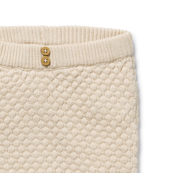Wilson + Frenchy - Organic Knitted Bauble Legging / Cream