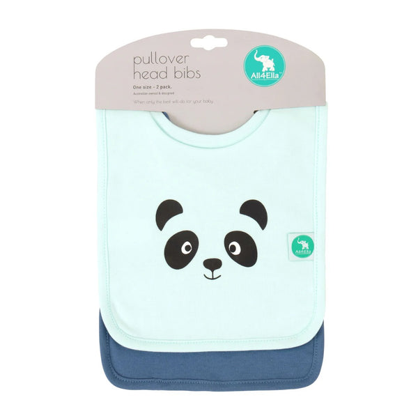 All4Ella - Pullover Head Bib / 2 pack