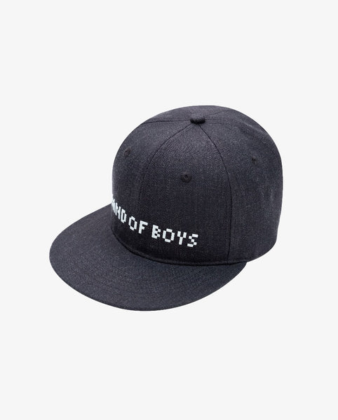 Band of Boys - Charcoal BOB Pixelated Flat Peak Cap