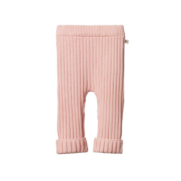 Nature Baby - Lou Pants Cotton Knit / Rose Dust