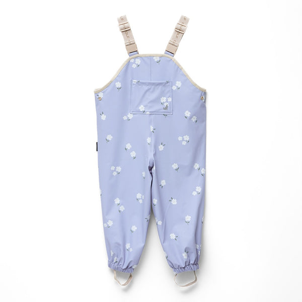 Cry Wolf - Rain Overalls / Floral Periwinkle