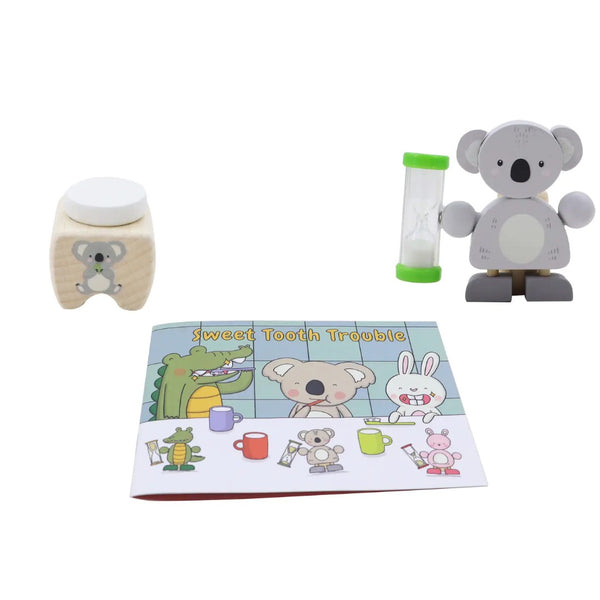 Toyslink - Wooden Happy Teeth Duo with Story Book