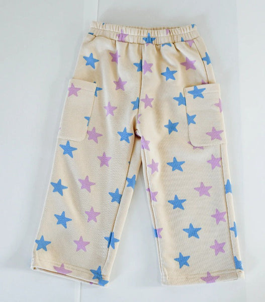 Sunday Siblings - Holiday Pants / Blue+ Purple Stars