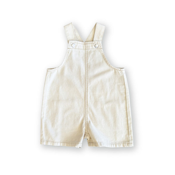 Grown Clothing - Everyday Twill Short Overalls / Milk