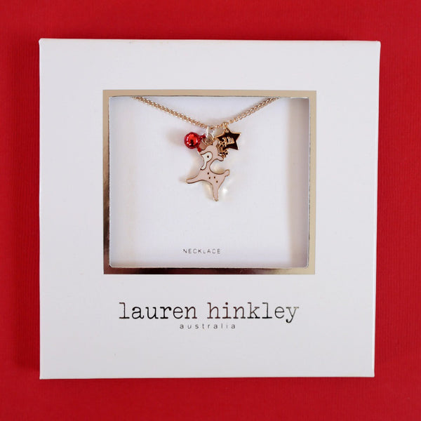 Lauren Hinkley - Jingle Bell Reindeer Necklace