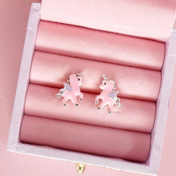 Lauren Hinkley - Pink Unicorn Earrings