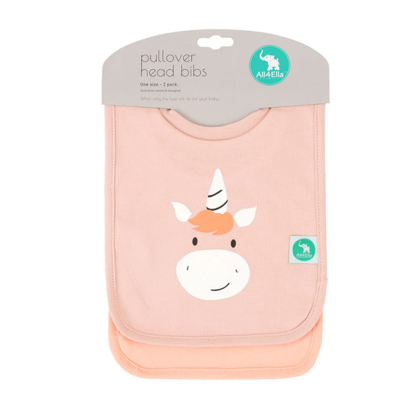 All4Ella - Pullover Head Bib / 2 pack