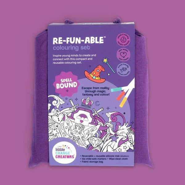 Little Change Creators - Re-Fun-Able Children's Colouring Set / Spellbound