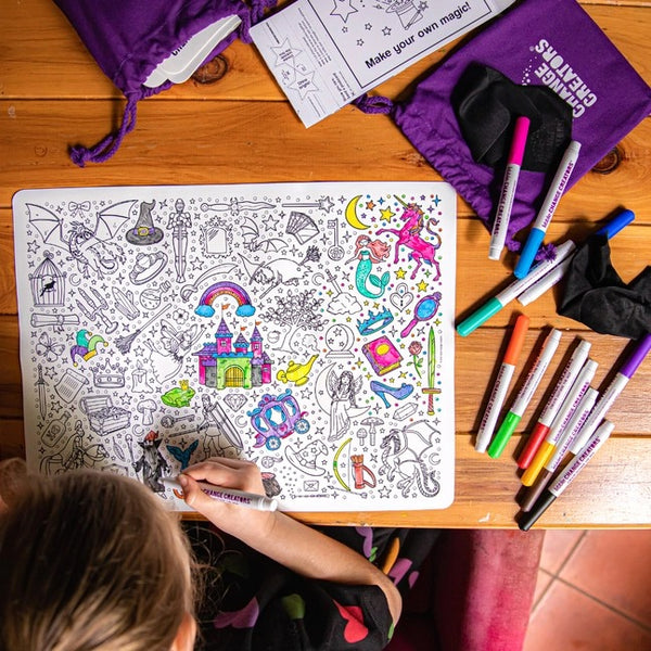 Little Change Creators - Re-Fun-Able Children's Colouring Set / Spellbound