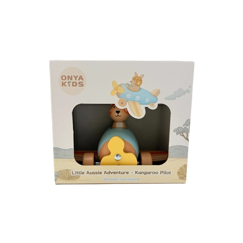 Toyslink - Onya Kids Wooden Kangaroo Airplane