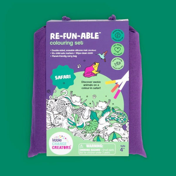 Little Change Creators - Re-FUN-able™ Colouring Set / Safari
